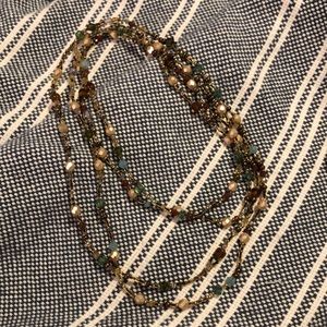 Beaded single strand necklace